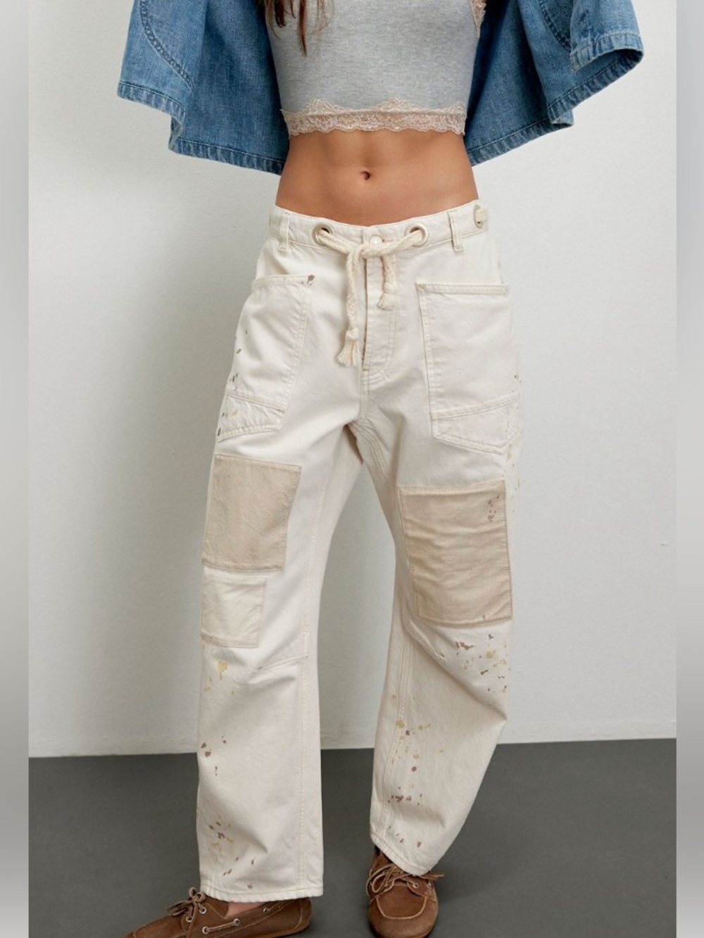 NWT We The Free Moxie Pull-On Barrel Jeans Sz 32